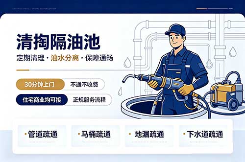 唐山清掏隔油池